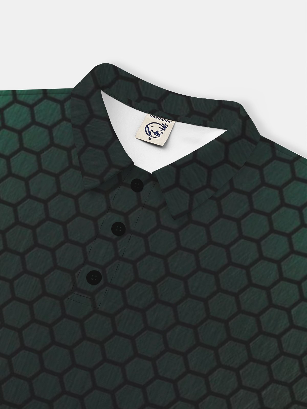 Moisture Wicking Long Sleeve Golf Polo 3D Abstract Gradient Geometric