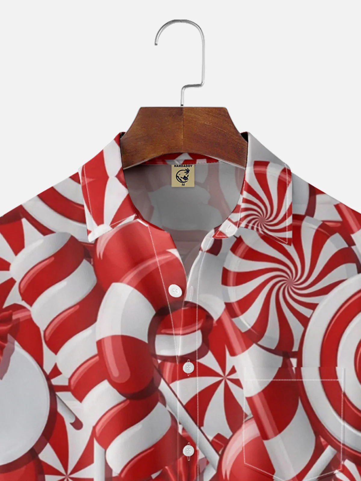 Moisture Wicking Christmas Candy Hawaiian Shirt