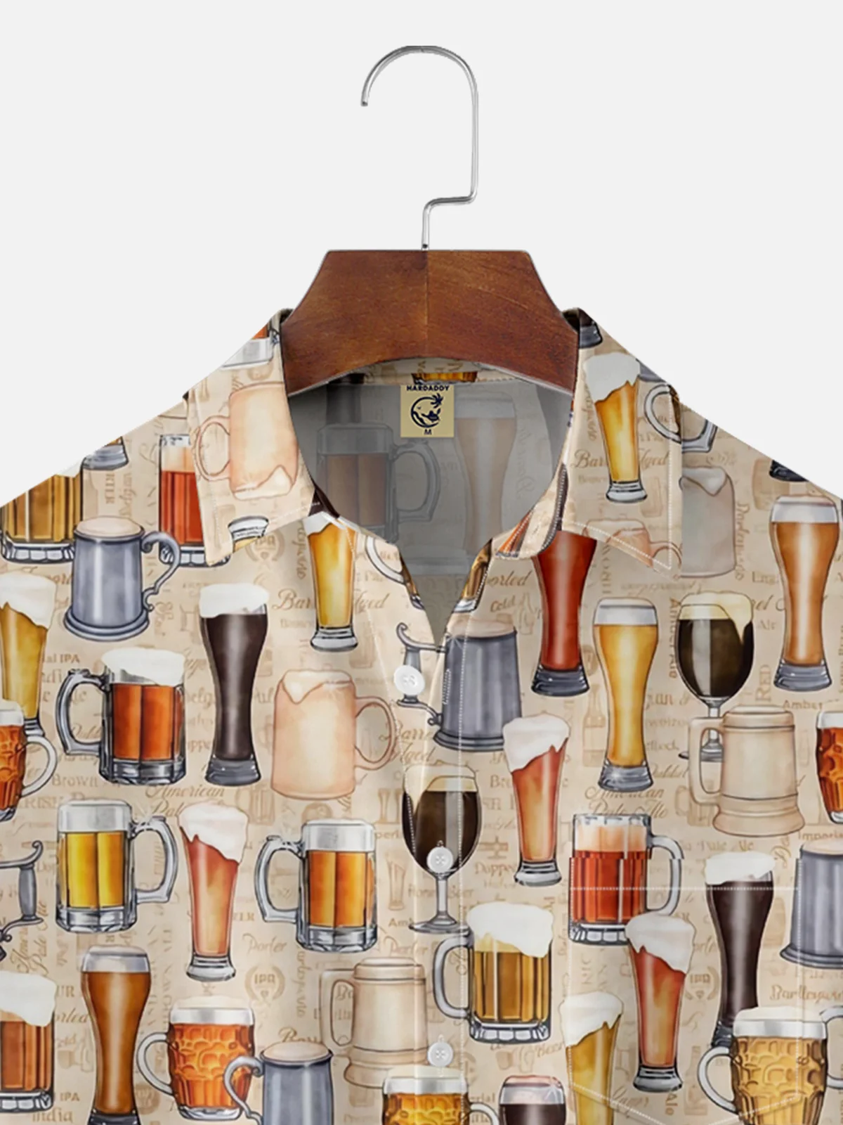 Hardaddy Beer Chest Pocket Short Sleeve Casual Shirt