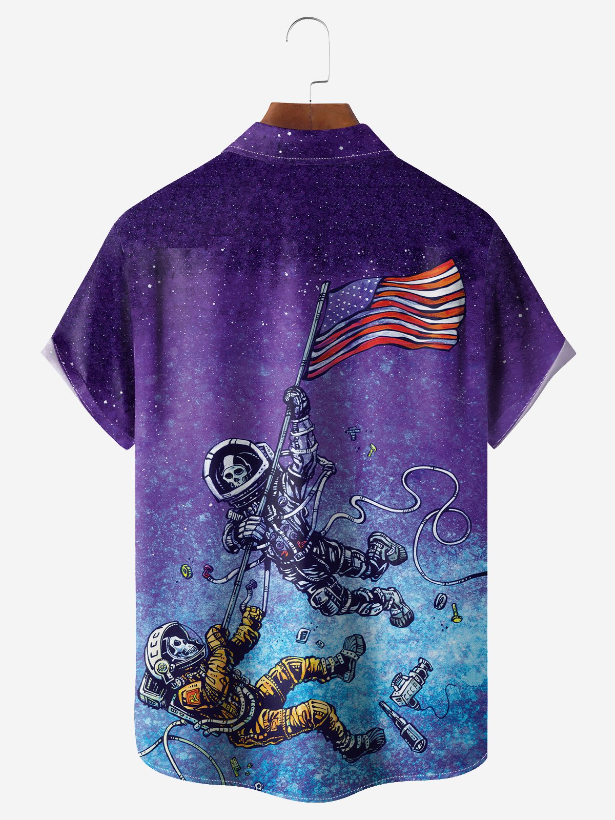 Fight American Hawaiian Shirt By David Lozeau