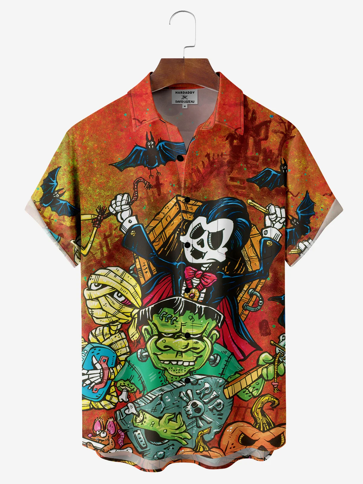 Halloween Ghosts Hawaiian Shirt By David Lozeau