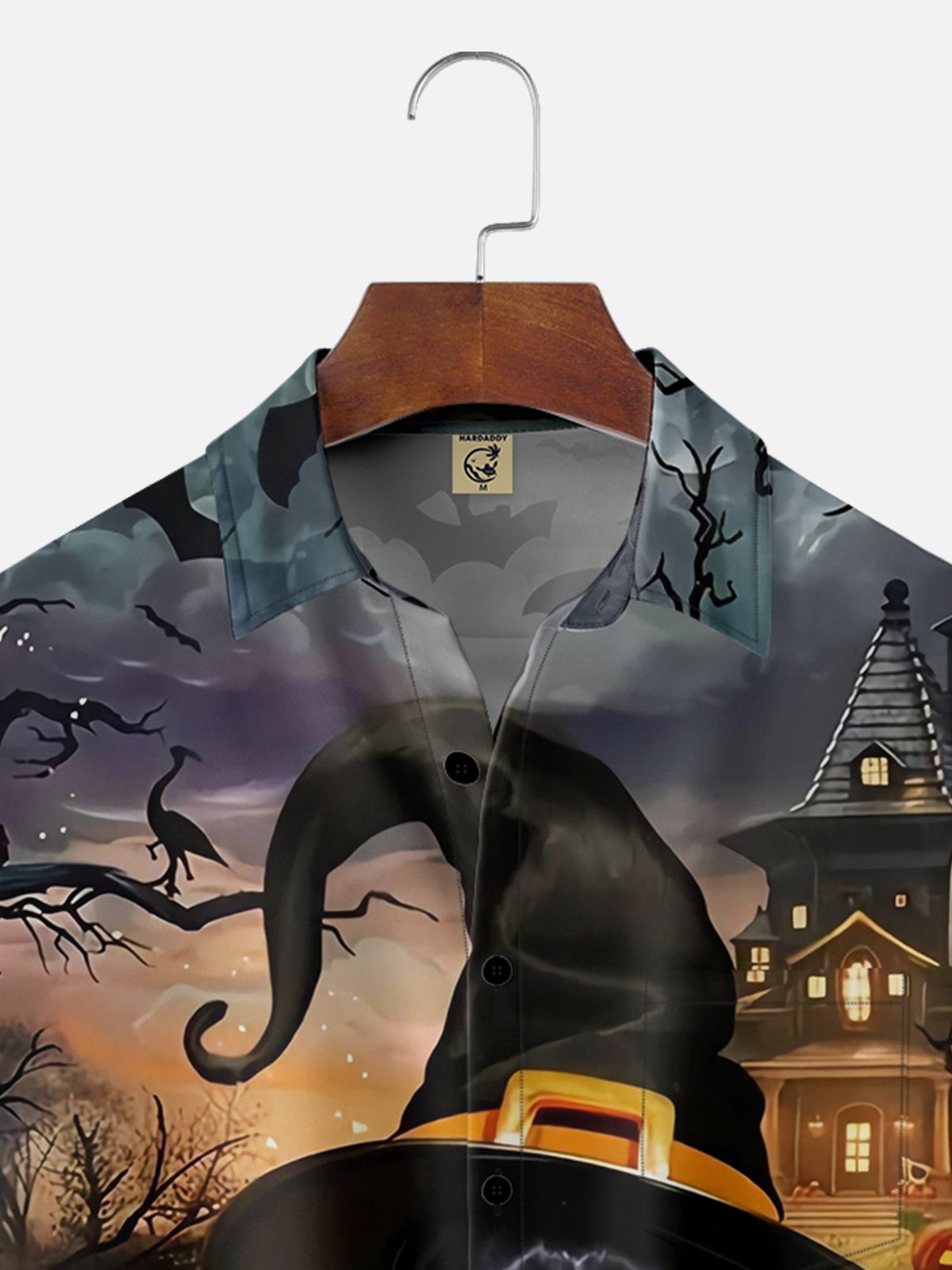 Moisture-wicking Halloween Dog Chest Pocket Hawaiian Shirt