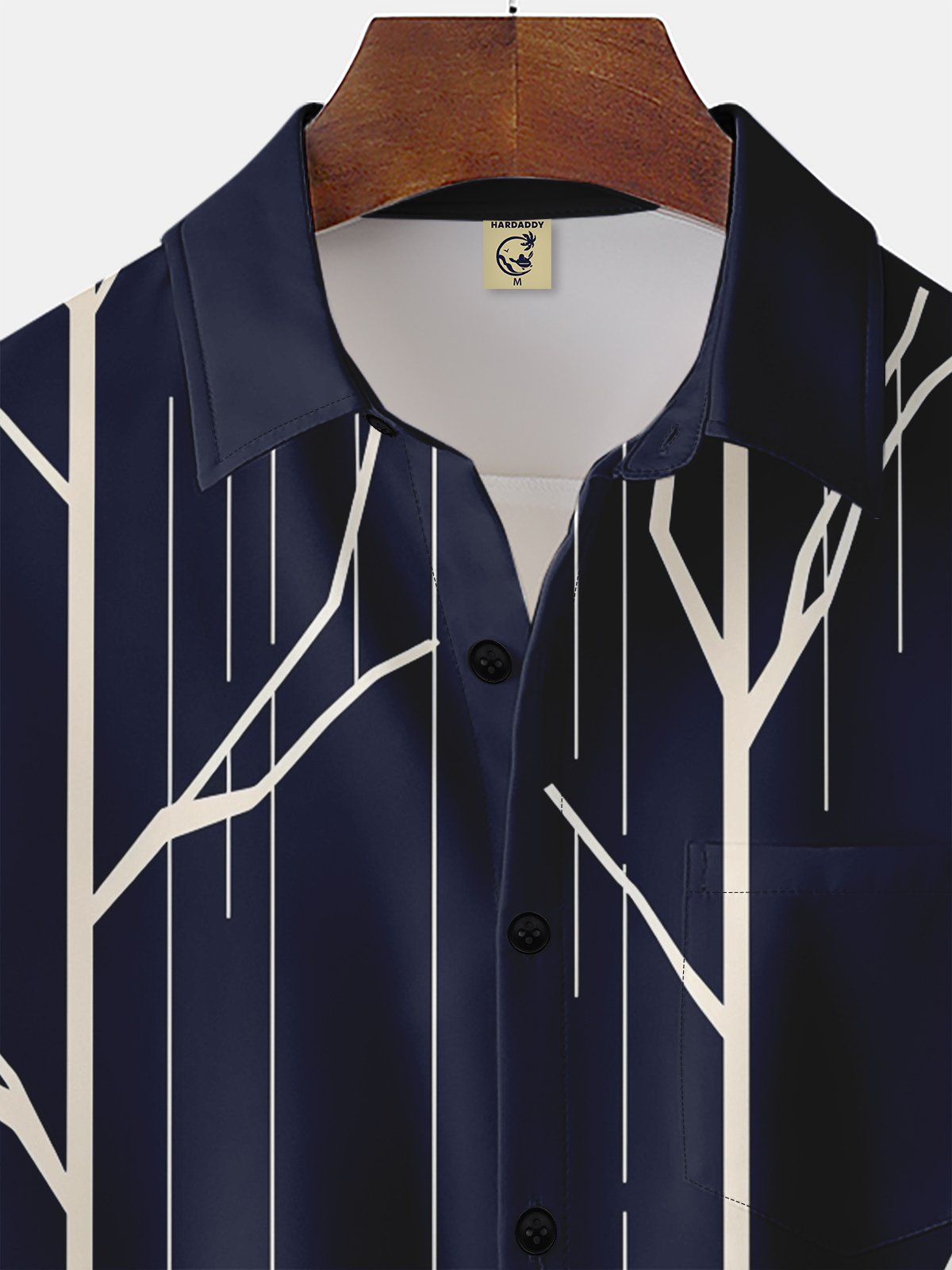 Moisture-wicking Striped Chest Pocket Casual Shirt