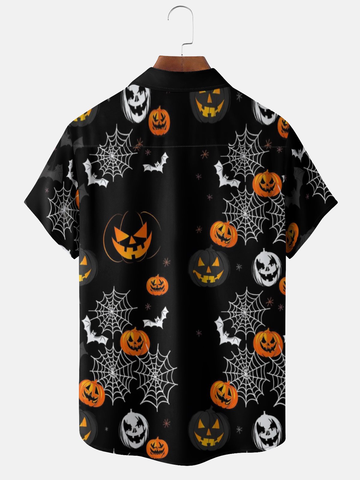 Moisture-wicking Halloween Ghost Chest Pocket Casual Shirt