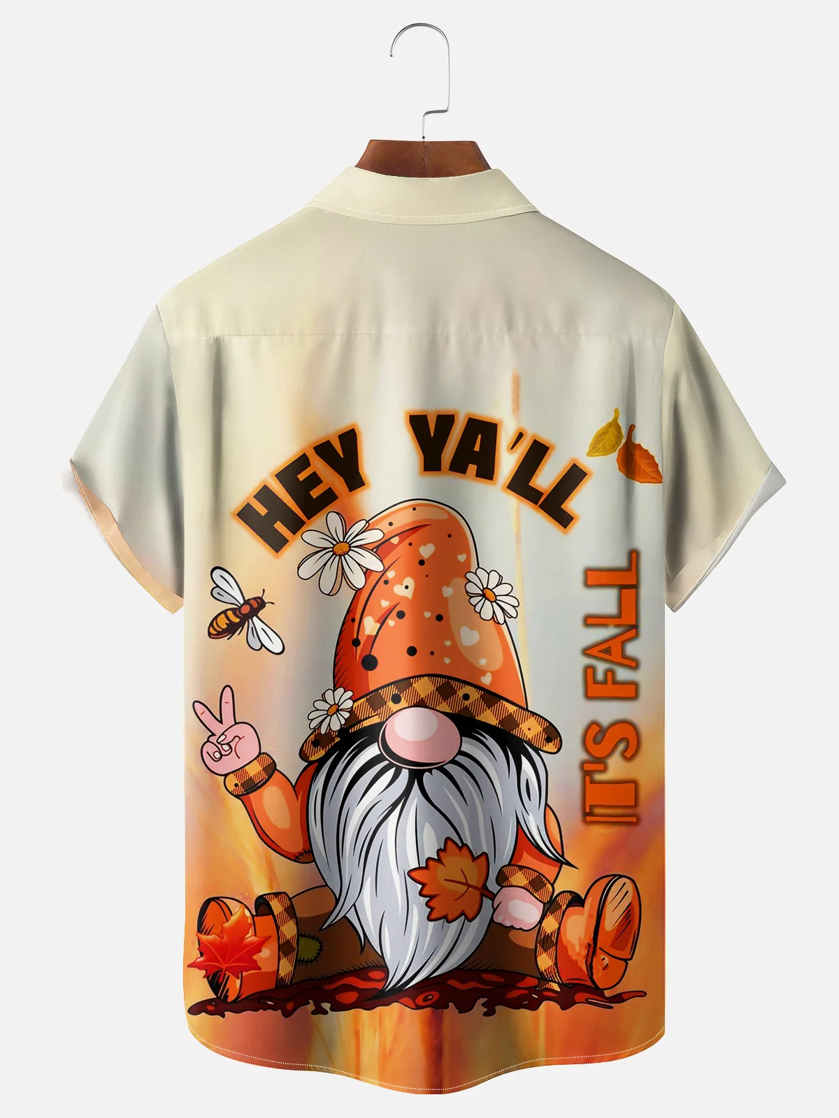 Moisture-wicking Halloween Gnomes Chest Pocket Casual Shirt