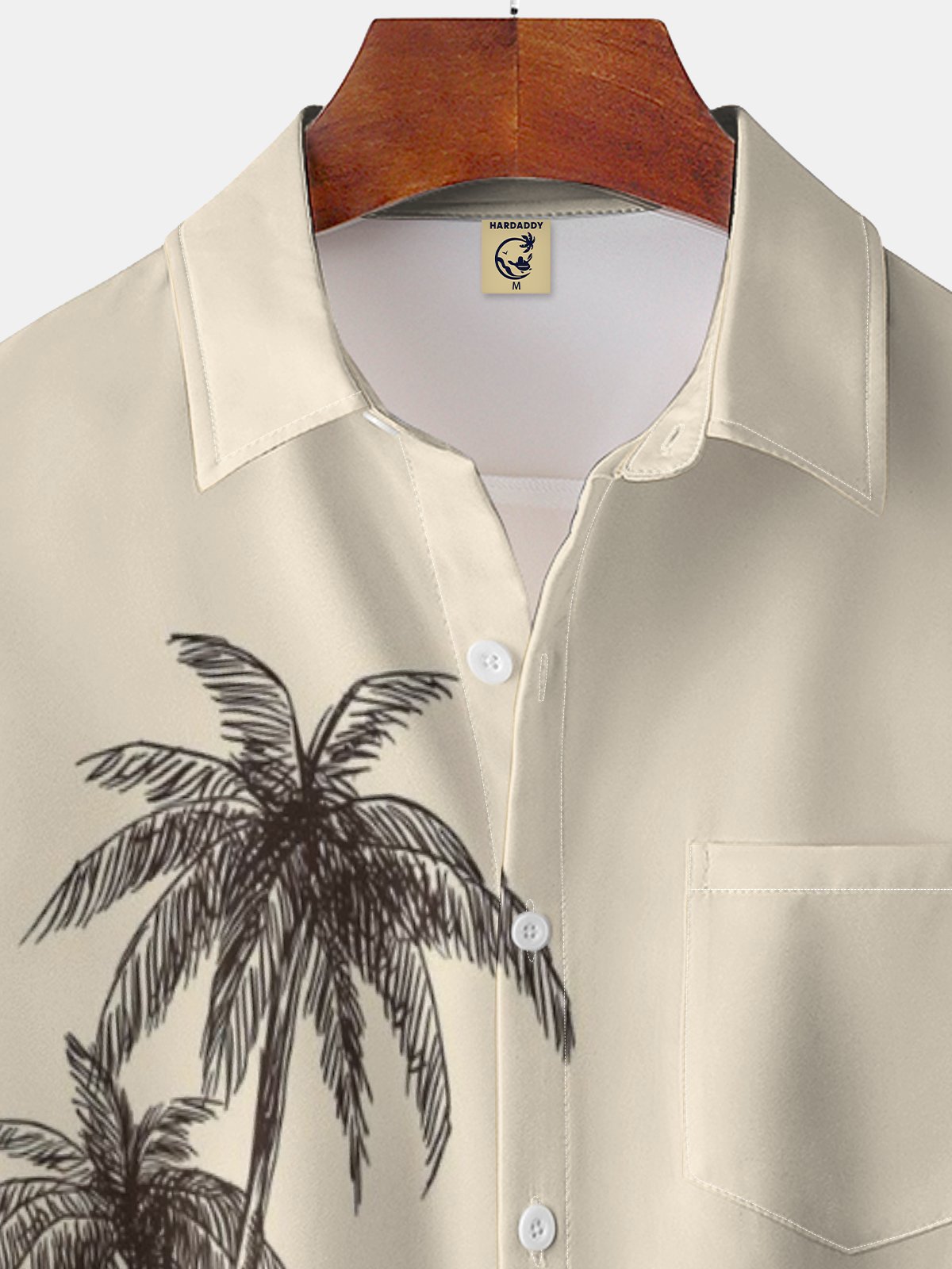 Moisture-wicking Coconut Island Chest Pocket Hawaiian Shirt