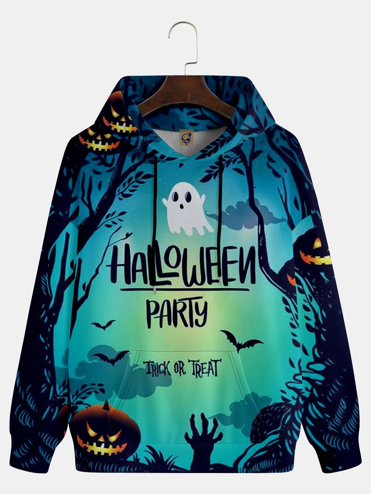 Halloween Art Font Illustration Hoodie Sweatshirt