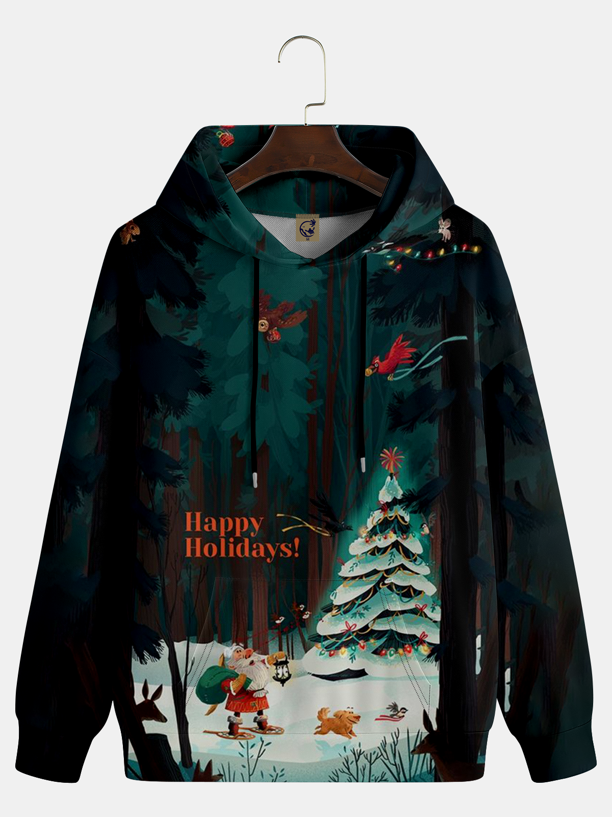 Christmas Illustration Hoodie Sweatshirt