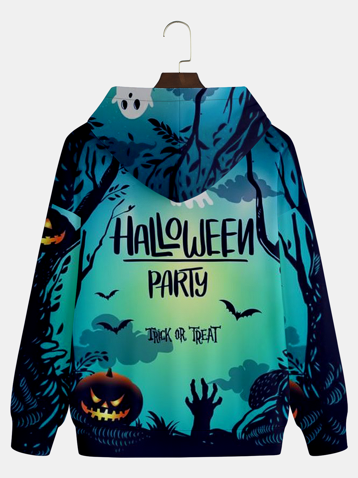 Halloween Art Font Illustration Hoodie Sweatshirt