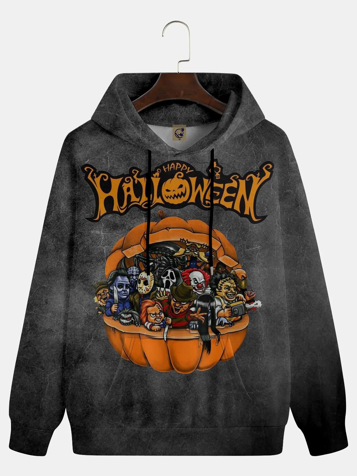 Halloween Pumpkin Illustration Hoodie Sweatshirt