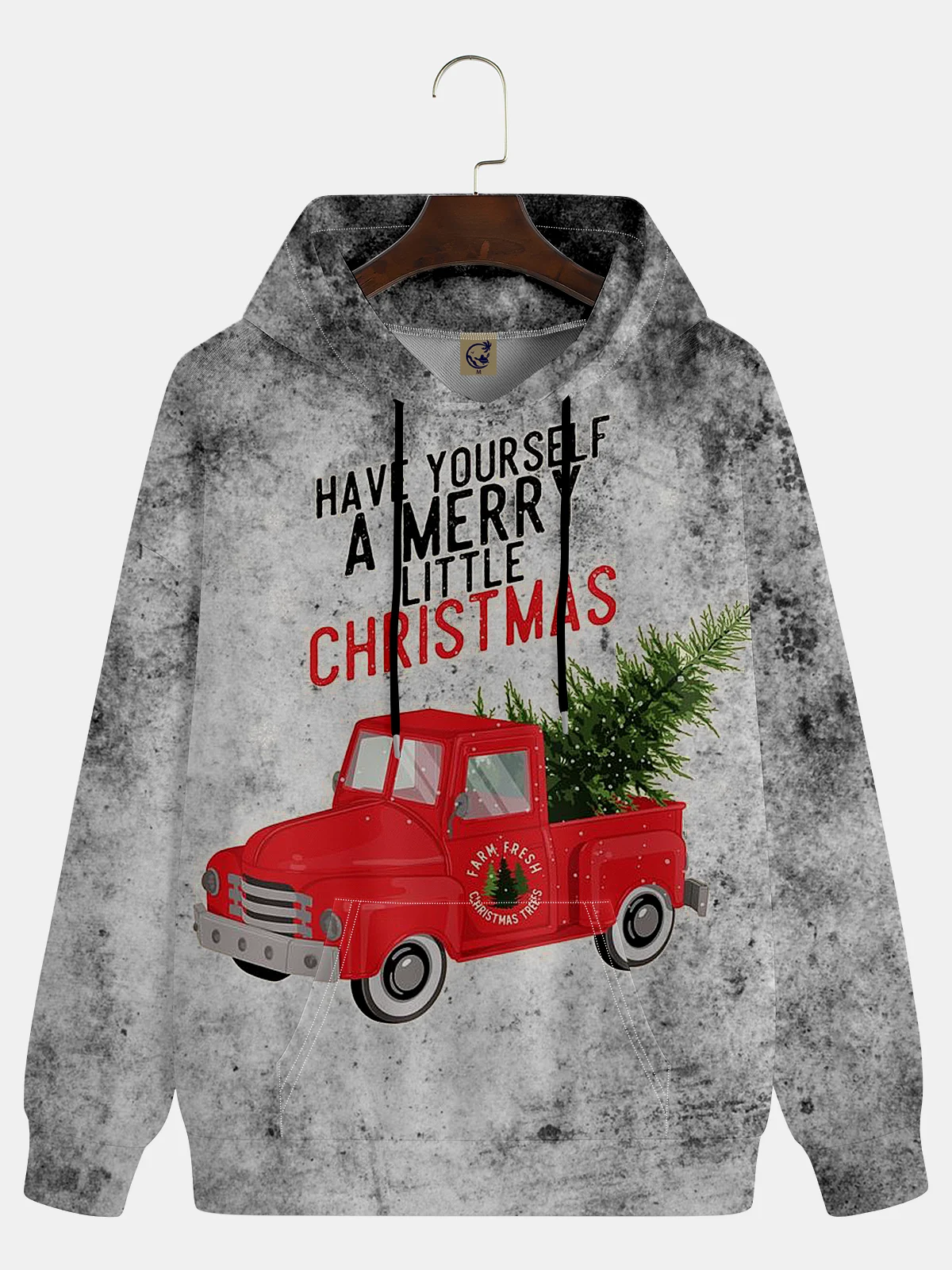 Wish You A Merry Christmas Art Hoodie Sweatshirt