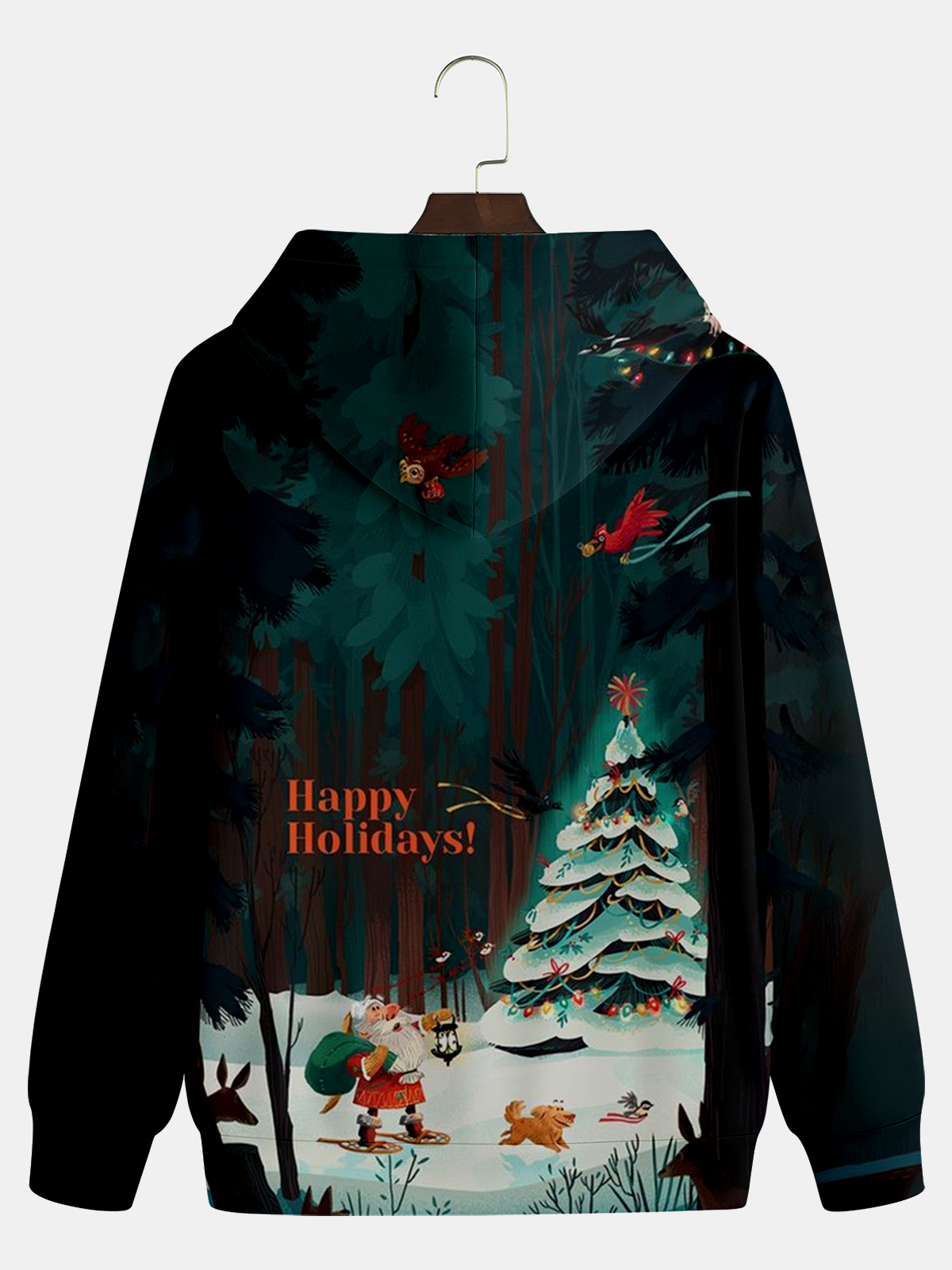 Christmas Illustration Hoodie Sweatshirt