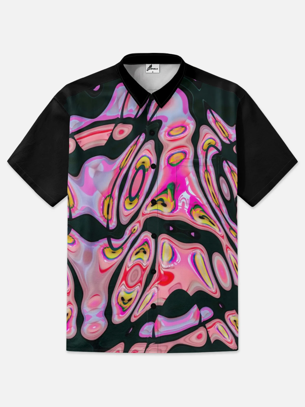 Moisture-wicking Abstract Art Hawaiian Shirt