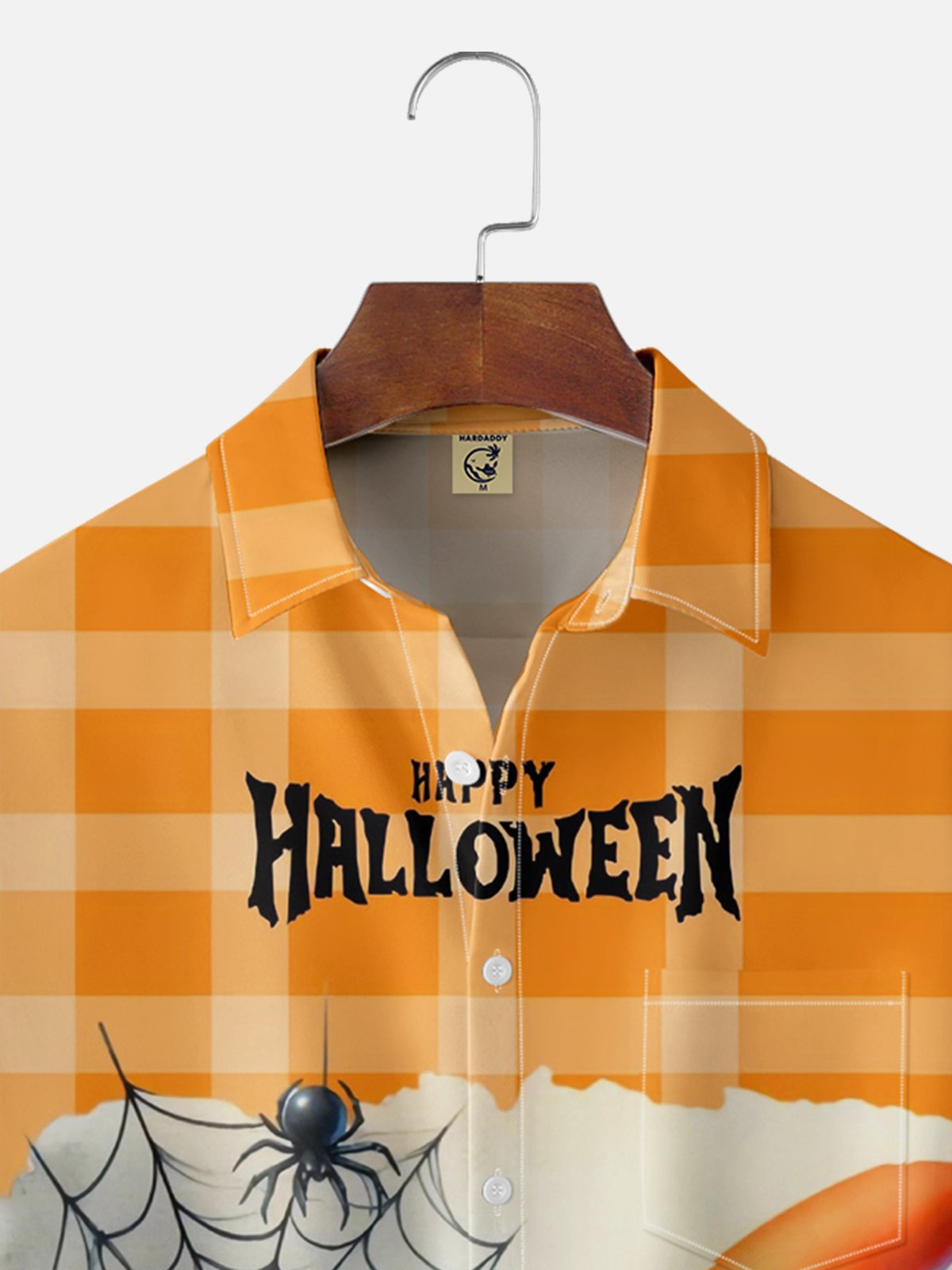 Moisture-wicking Halloween Gnomes Chest Pocket Casual Shirt