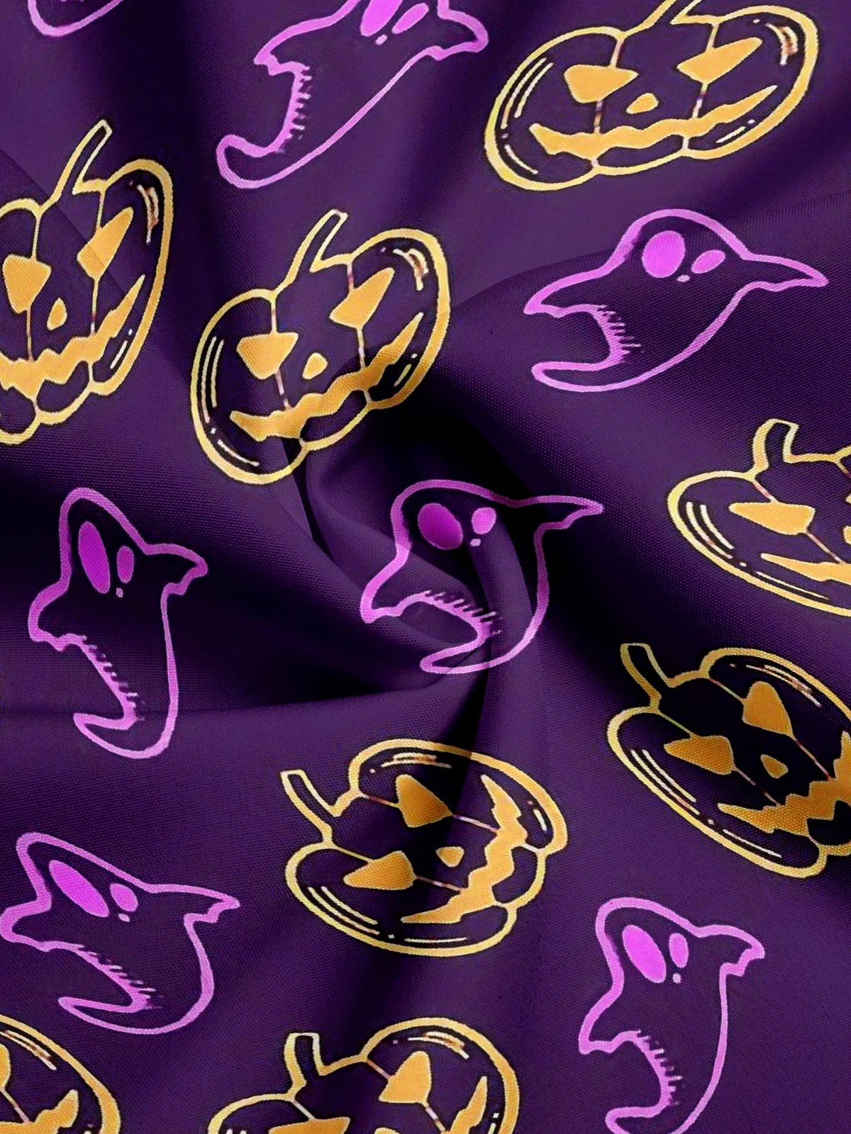 Moisture-wicking Halloween Ghost Aloha Shirt