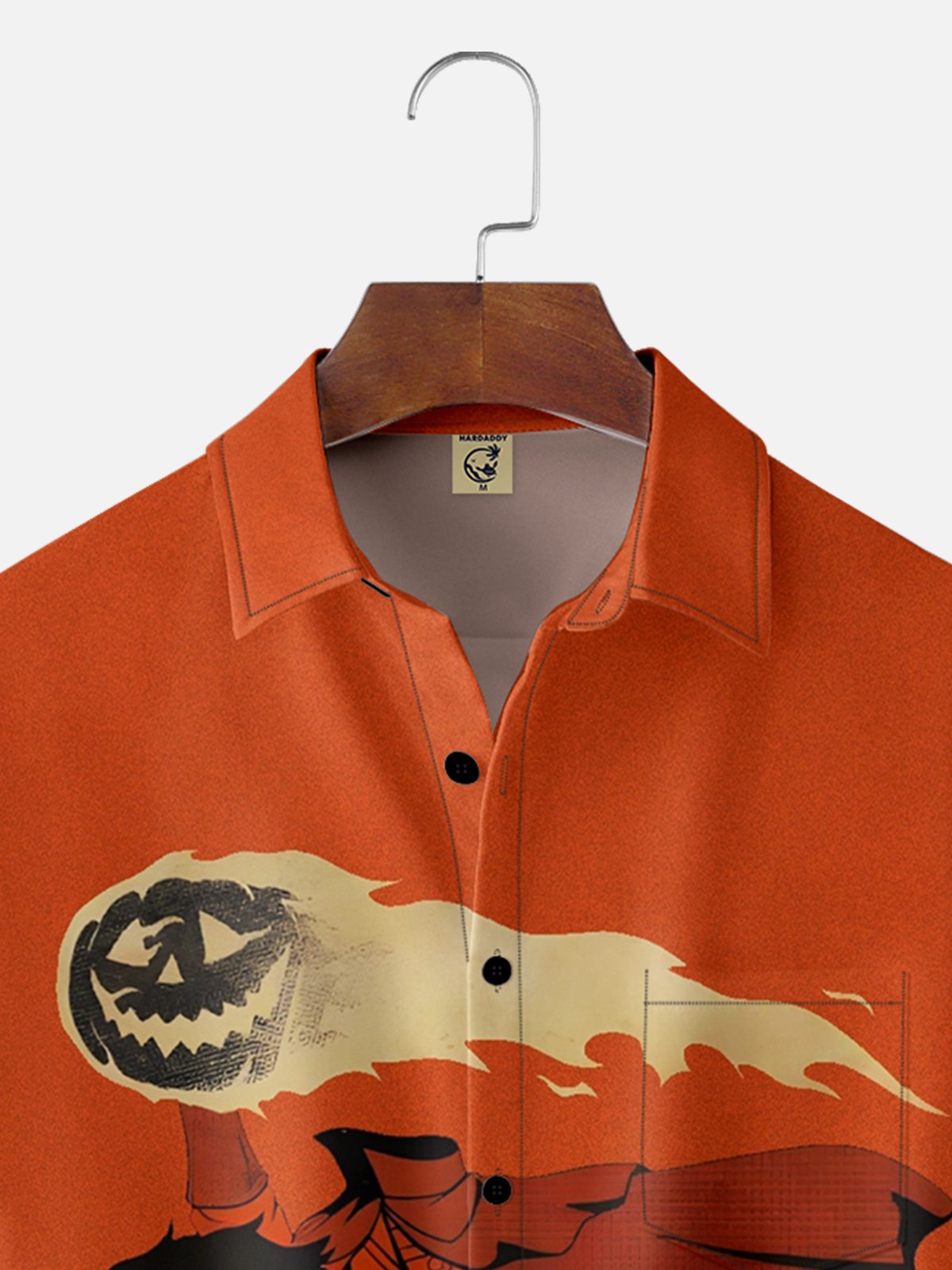 Moisture-wicking Halloween Rider Chest Pocket Casual Shirt