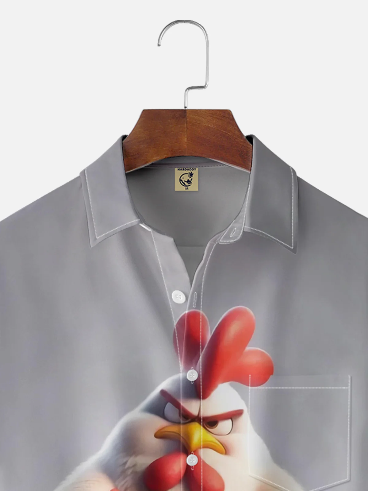 Moisture-wicking Rooster Chest Pocket Casual Shirt