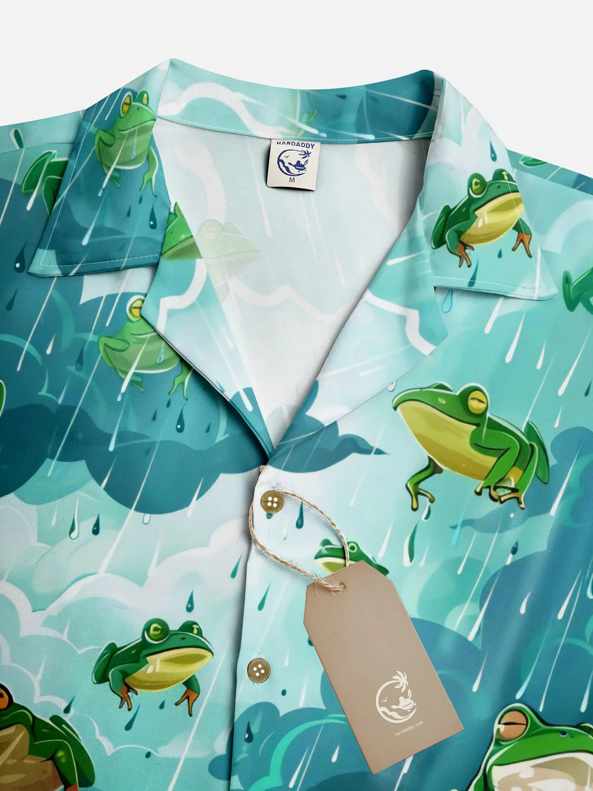 Moisture-wicking Frog Hawaiian Shirt