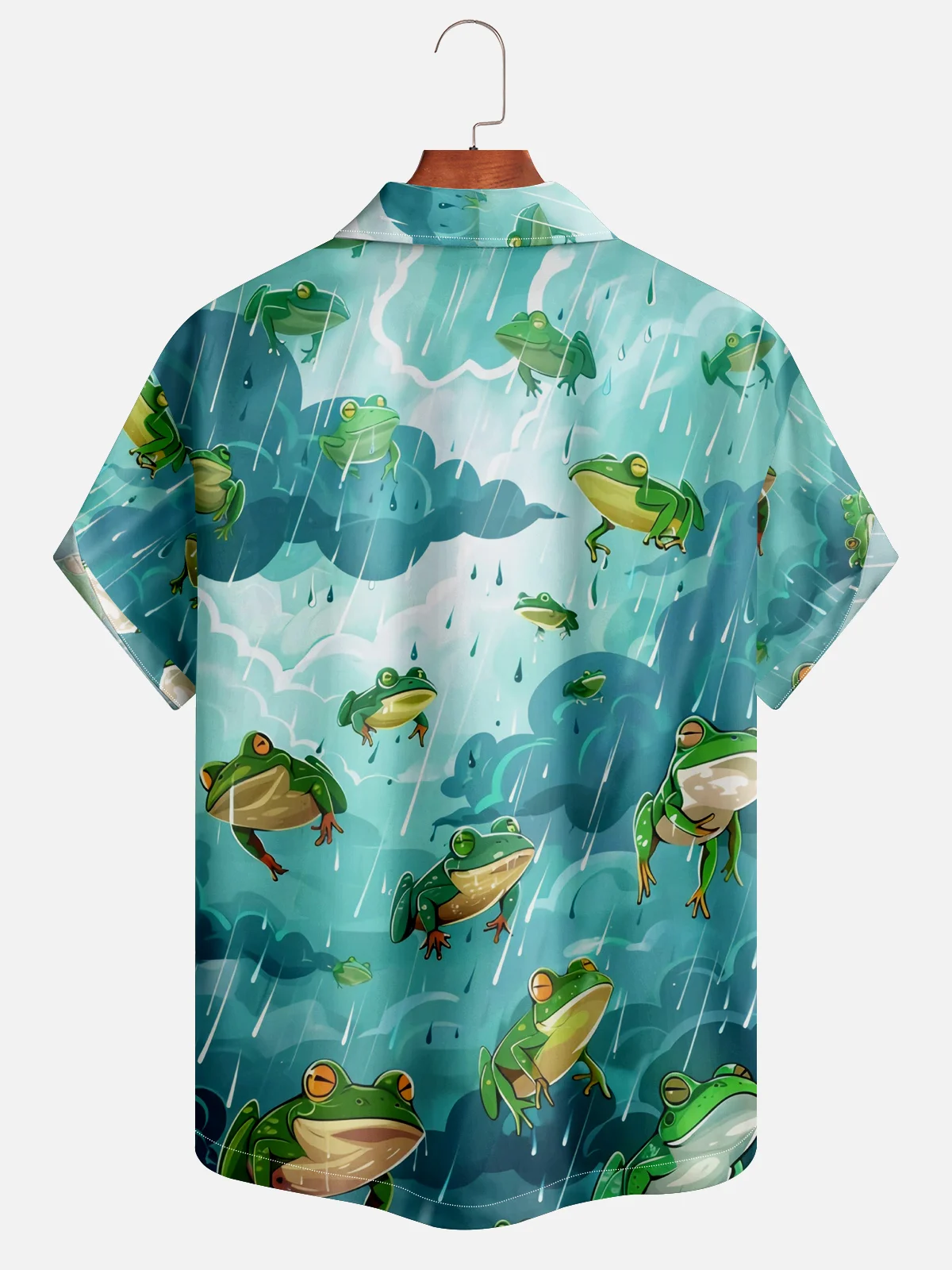 Moisture-wicking Frog Hawaiian Shirt