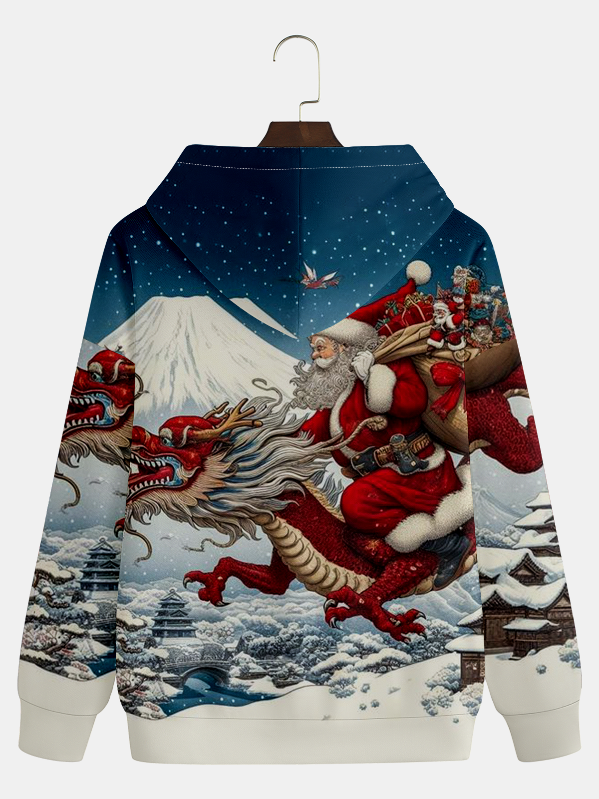 Santa and the Dragon Hoodie Sweatshirt