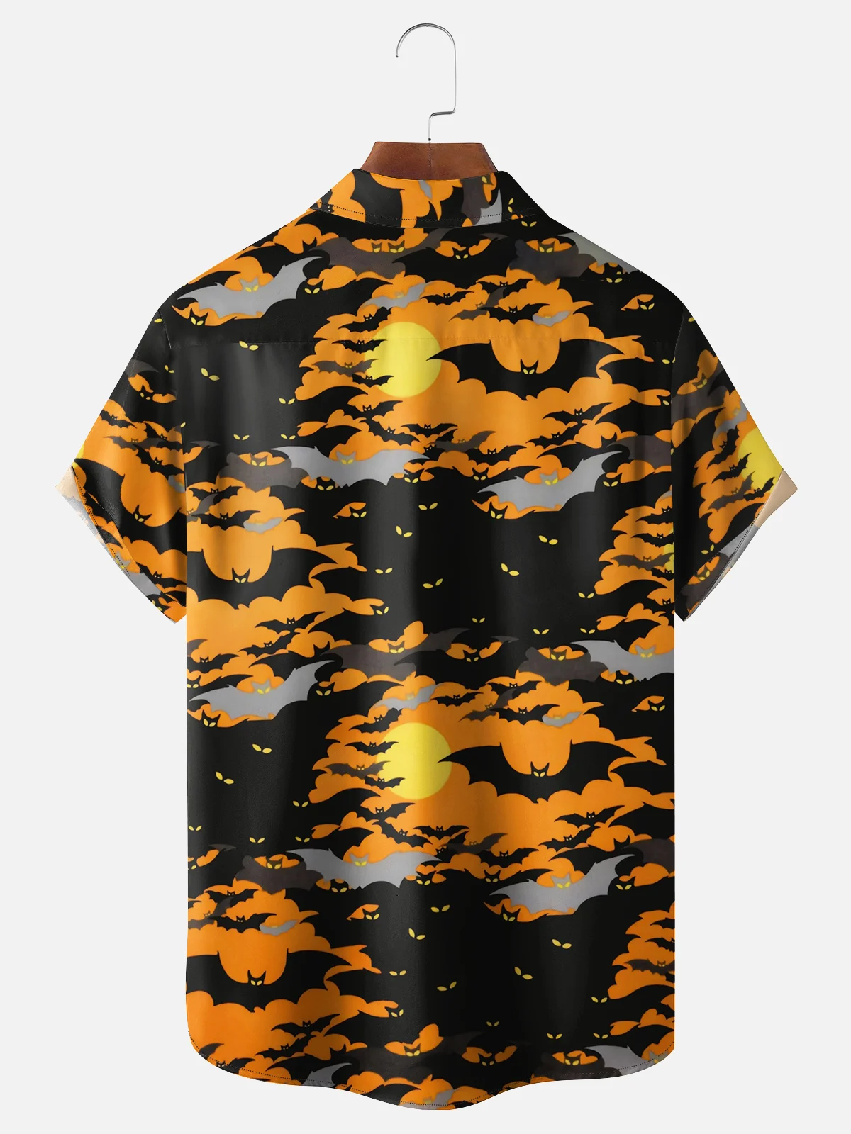 Moisture Wicking Halloween Bat Spider Hawaiian Bowling Shirt