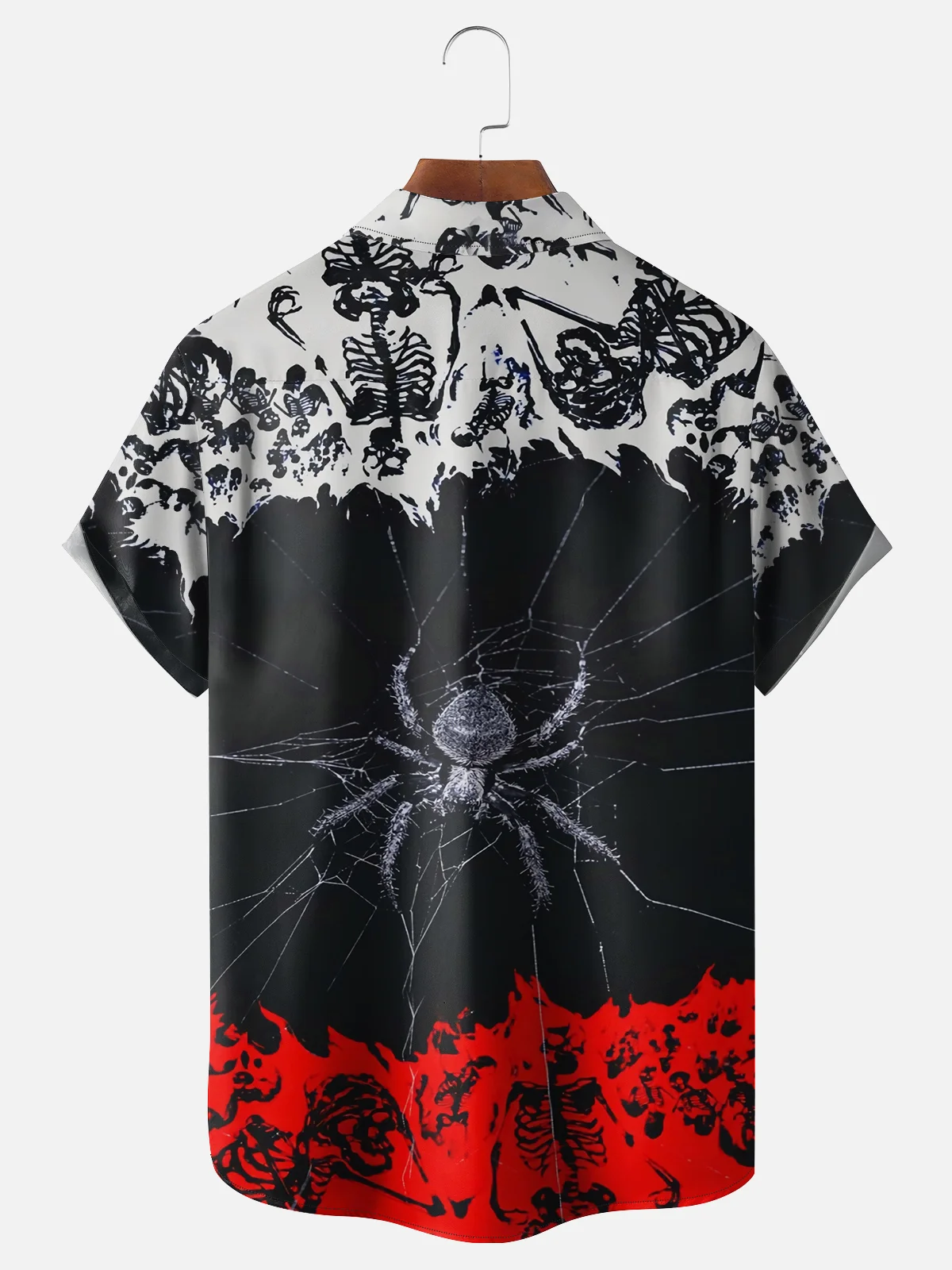 Moisture Wicking Halloween Spider Hawaiian Shirt