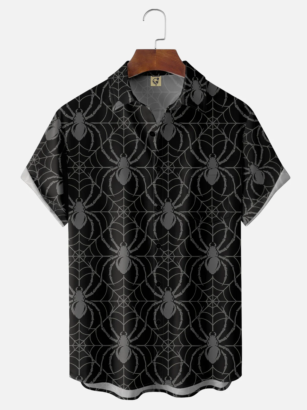 Moisture Wicking Halloween Spider Hawaiian Shirt