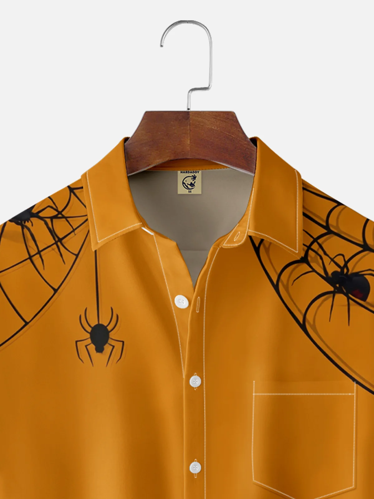 Moisture wicking Halloween Spider Bat Hawaiian Shirt