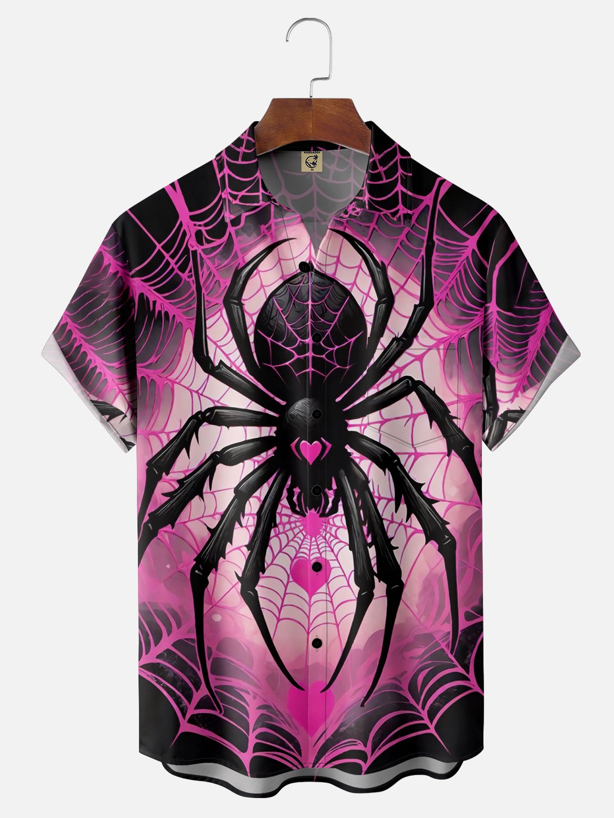 Moisture Wicking Halloween Spider Hawaiian Shirt