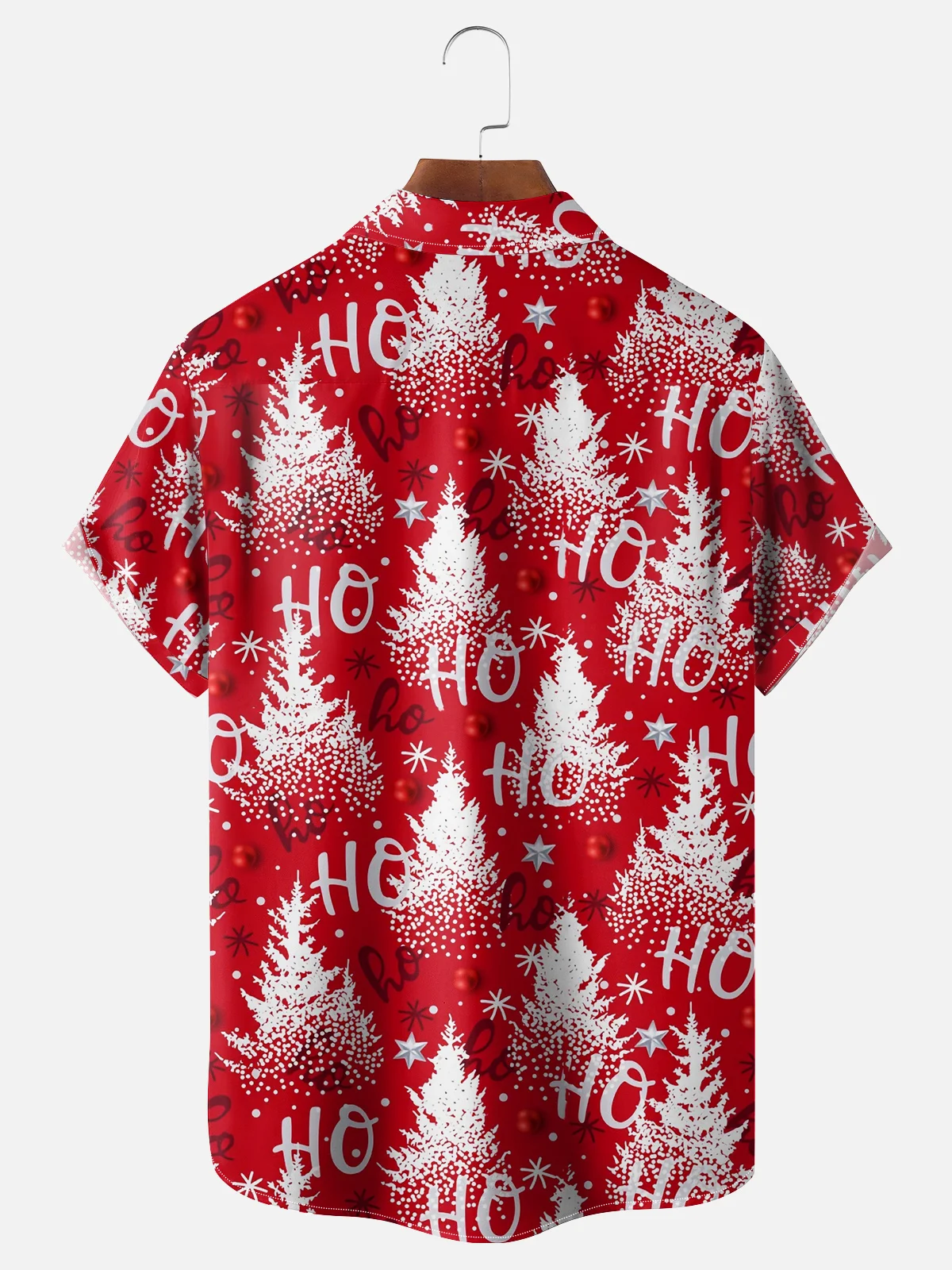 Moisture Wicking Santa Fishing Hawaiian Shirt