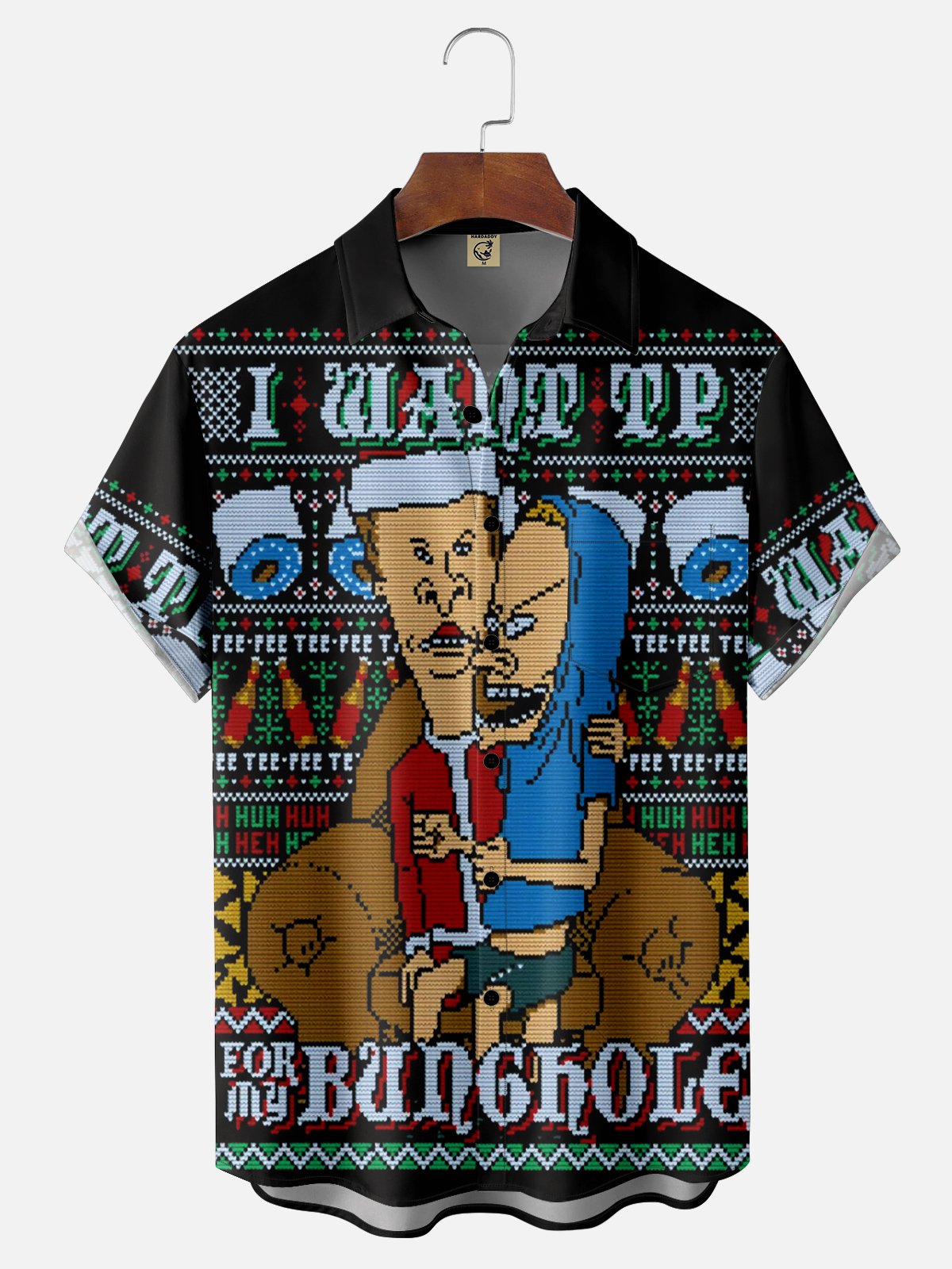 Moisture Wicking Christmas Hawaiian Shirt