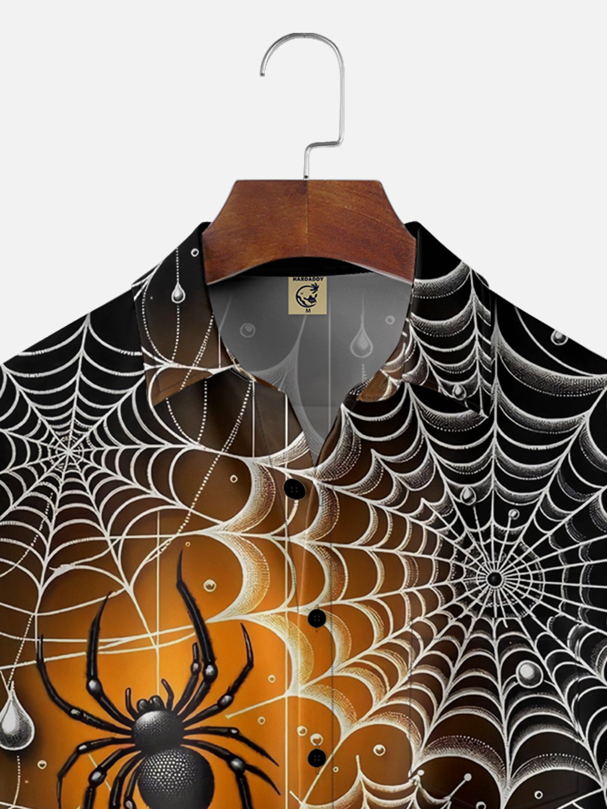 Moisture Wicking Halloween Spider Hawaiian Shirt