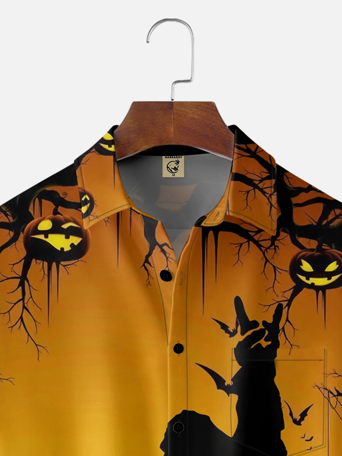 Moisture Wicking Halloween Pumpkin Savage Hawaiian Shirt