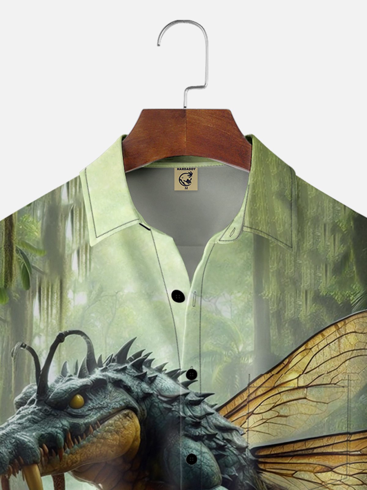 Moisture-wicking Magical Strange Crocodile Chest Pocket Hawaiian Shirt