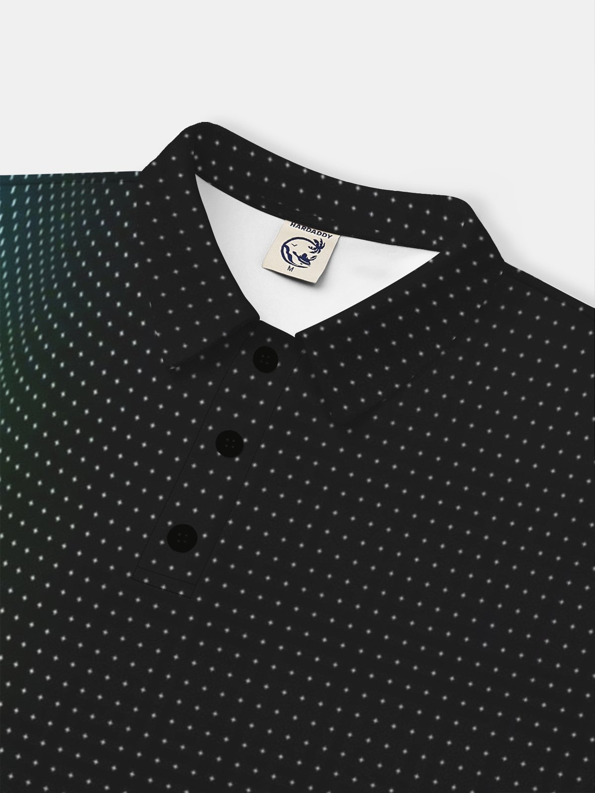 Moisture wicking Golf Polo 3D Gradient Abstract Polka Dots