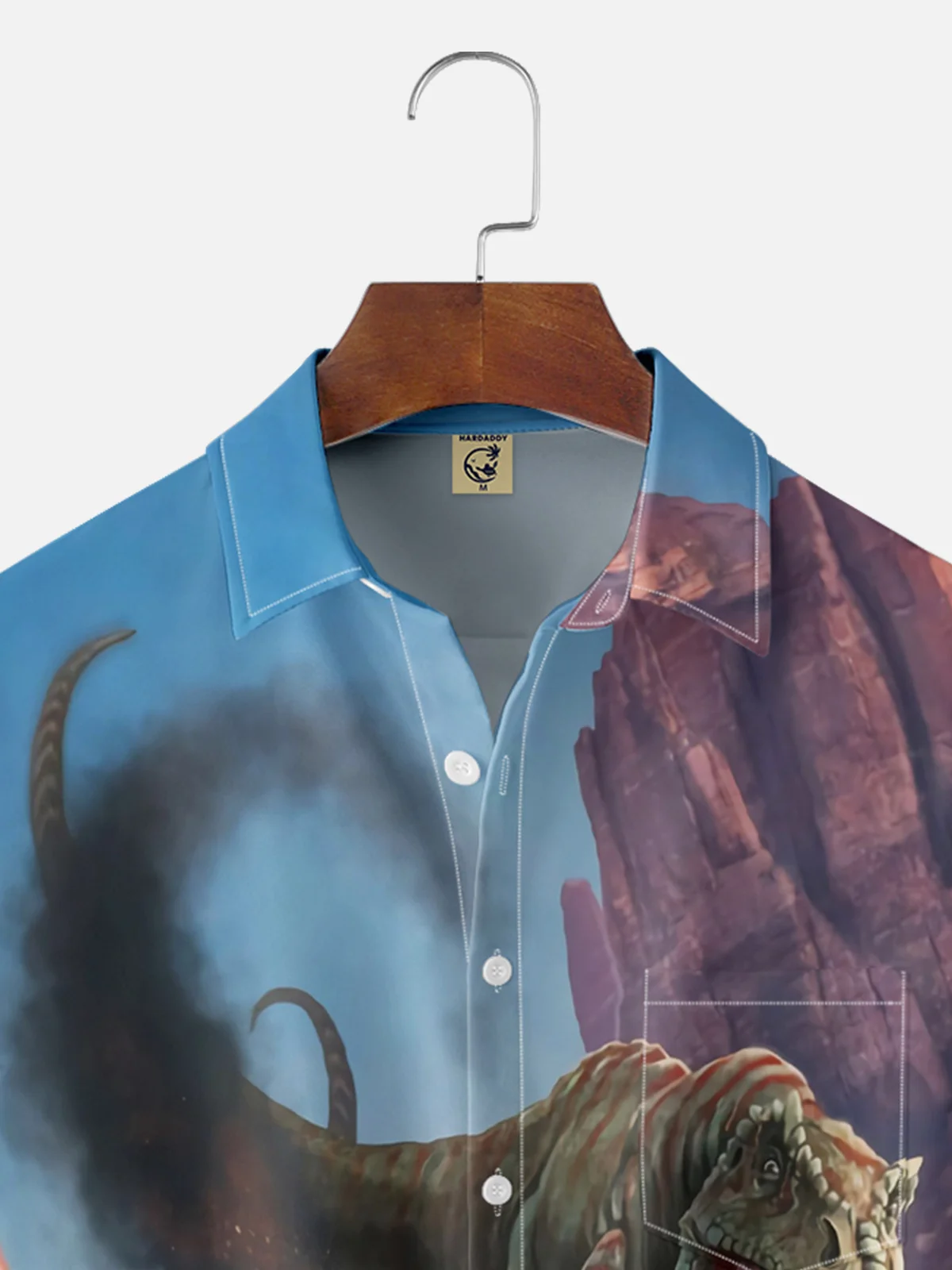 Moisture Wicking Dinosaur Hawaiian Shirt