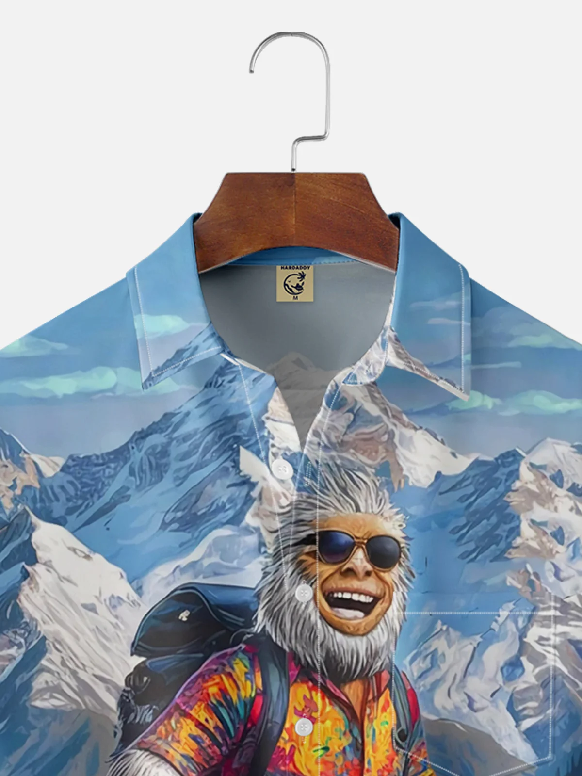 Moisture Wicking Snow Savage Hawaiian Shirt