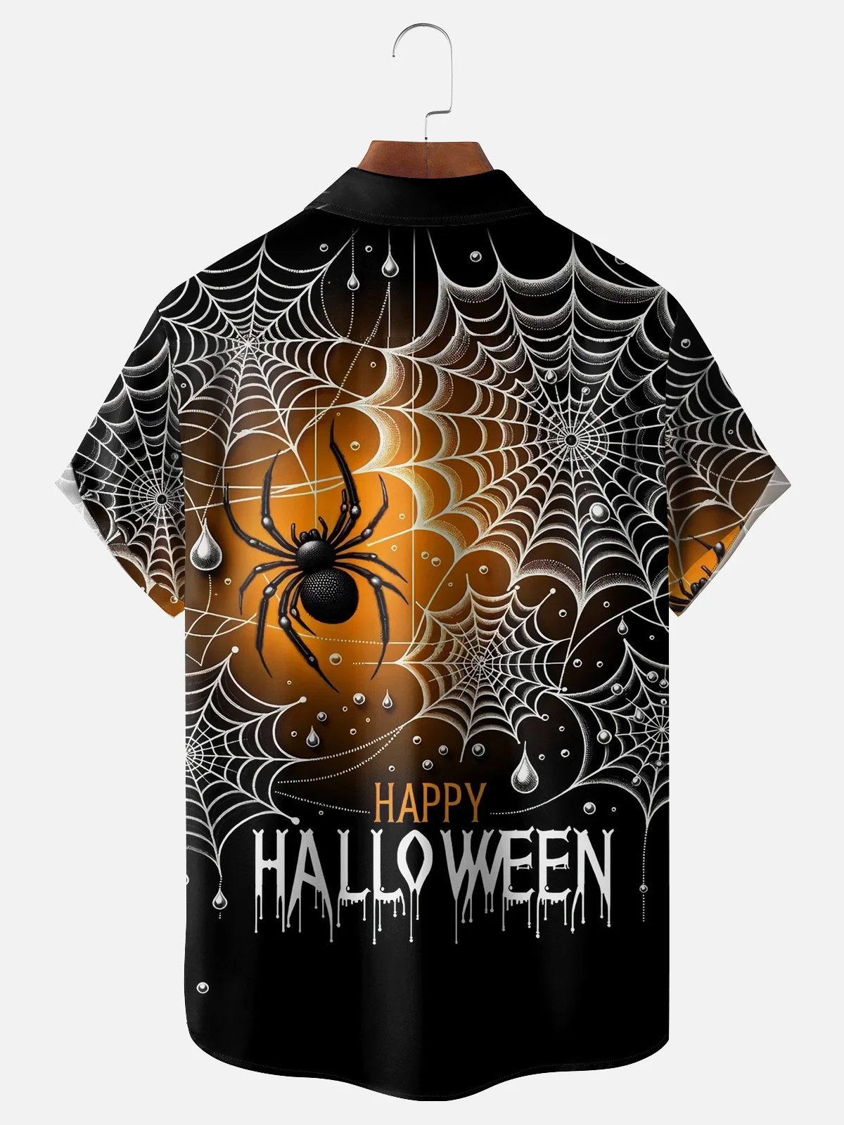 Moisture Wicking Halloween Spider Hawaiian Shirt