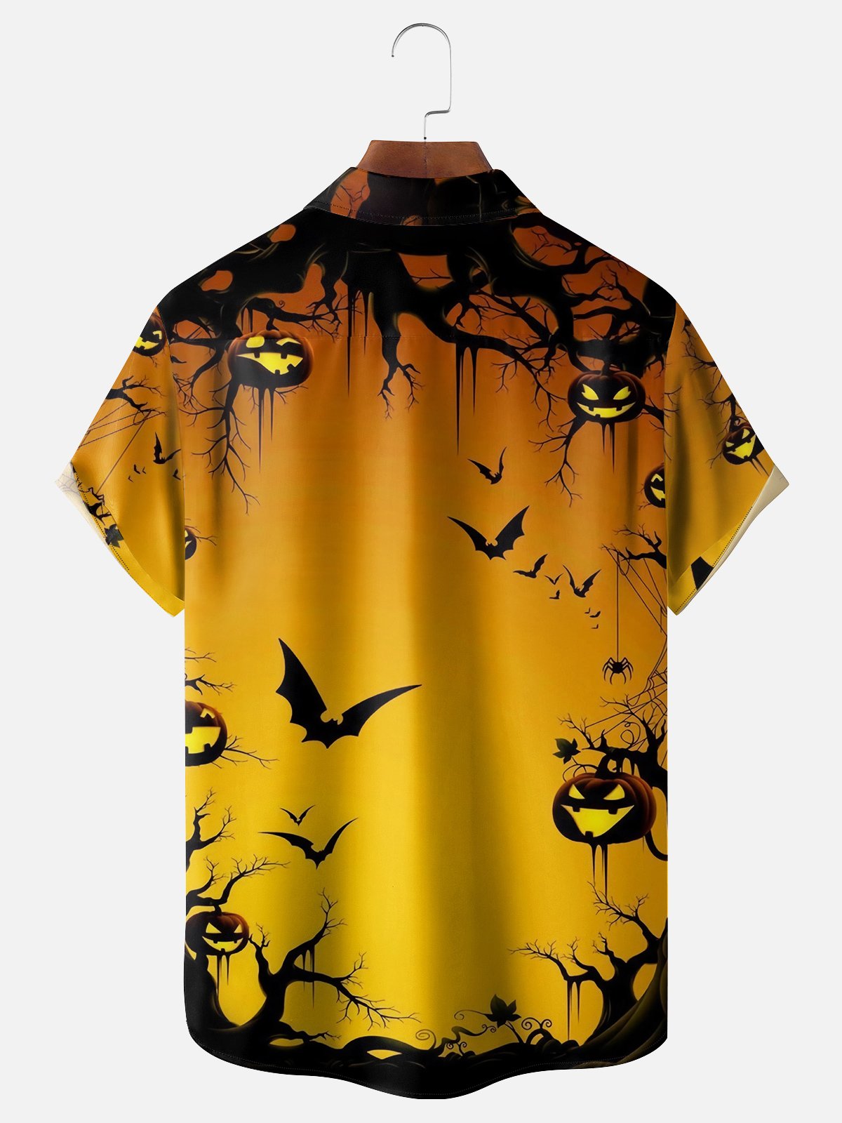 Moisture Wicking Halloween Pumpkin Savage Hawaiian Shirt