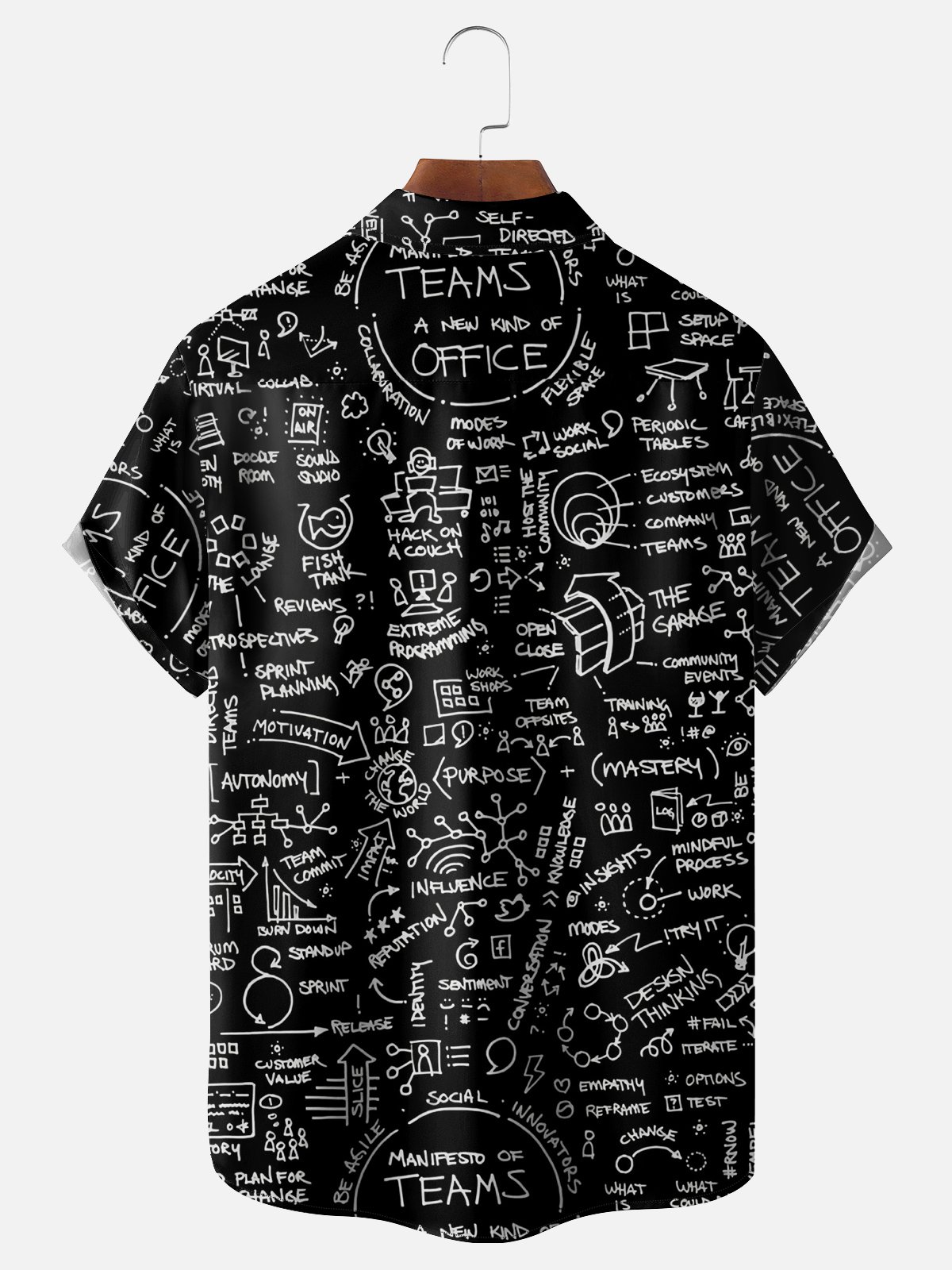 Moisture-wicking Back to School Letter Science Chemistry Chest Pocket Casual Shirt