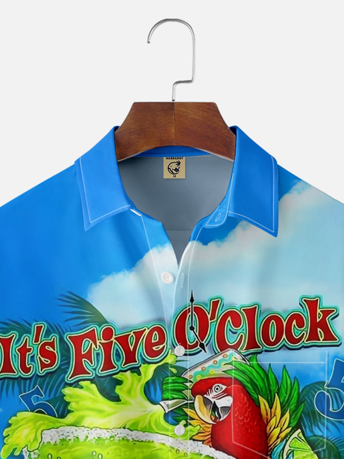 Moisture-wicking Its 5 o'clock somewhere Cocktail Chest Pocket Hawaiian Shirt