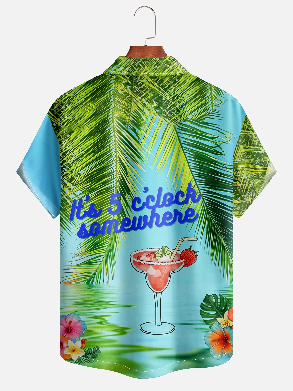 Moisture-wicking Its 5 o‘clock somewhere Aloha Shirt