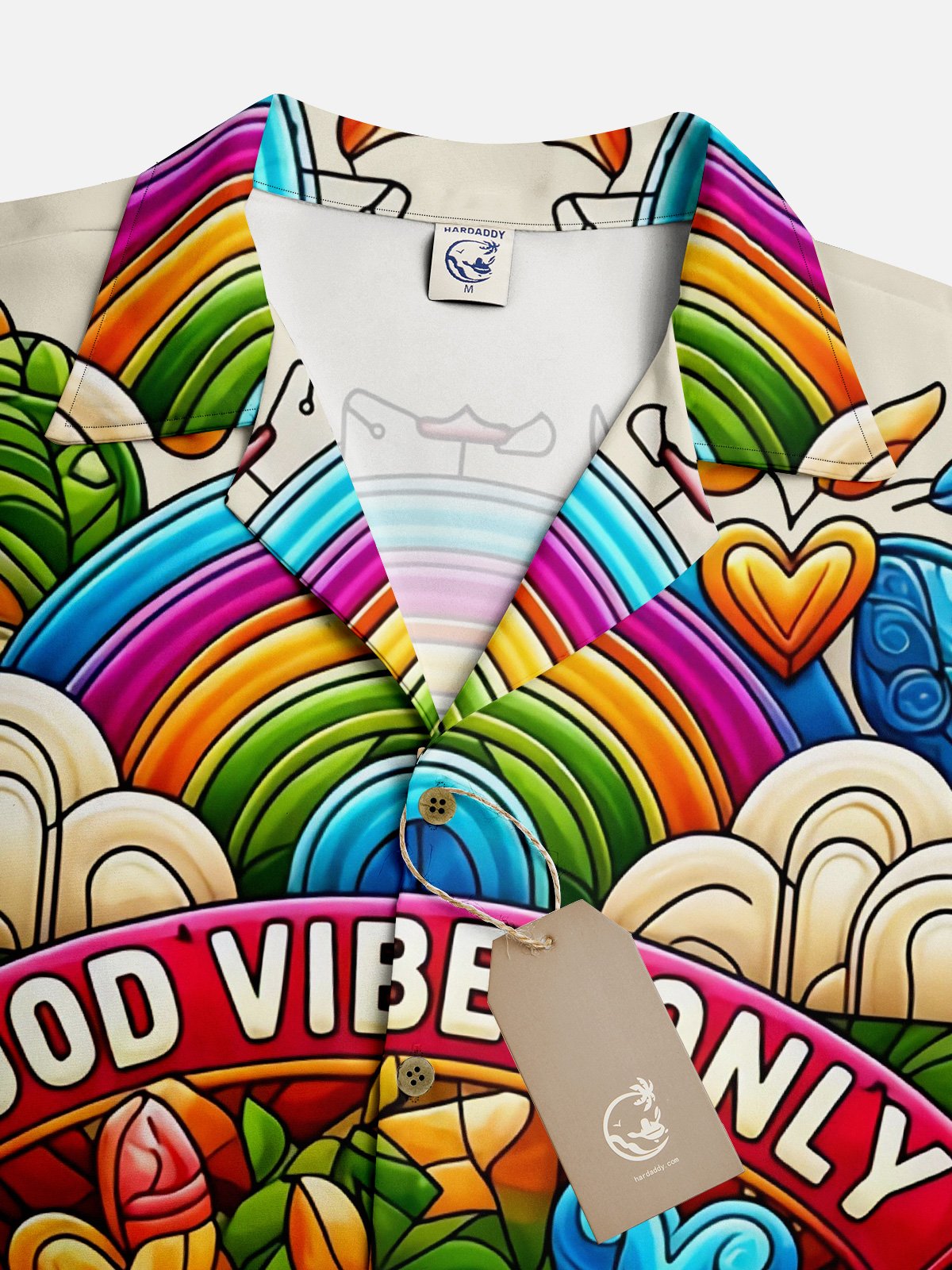 Moisture-wicking Hippie Peace Aloha Shirt