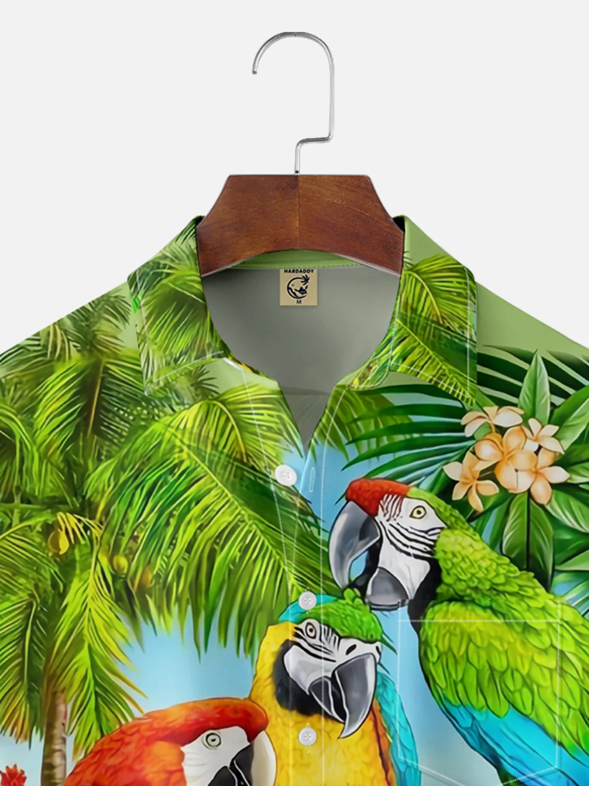 Moisture-wicking Its 5 o'clock somewhere Parrots Chest Pocket Hawaiian Shirt