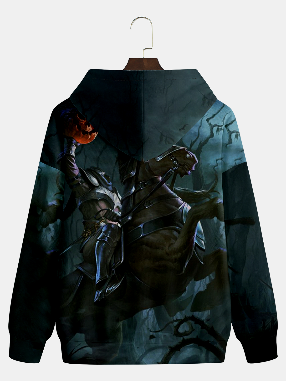 Halloween Headless Horseman Art Illustration Hoodie Sweatshirt
