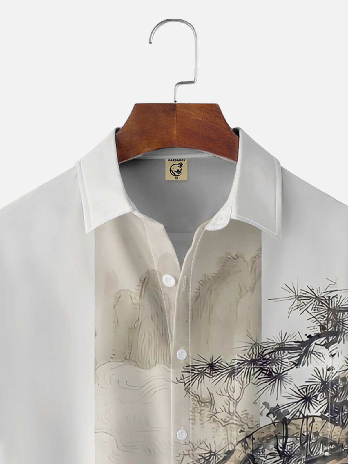 Moisture-wicking Pine Tree Chest Pocket Casual Shirt