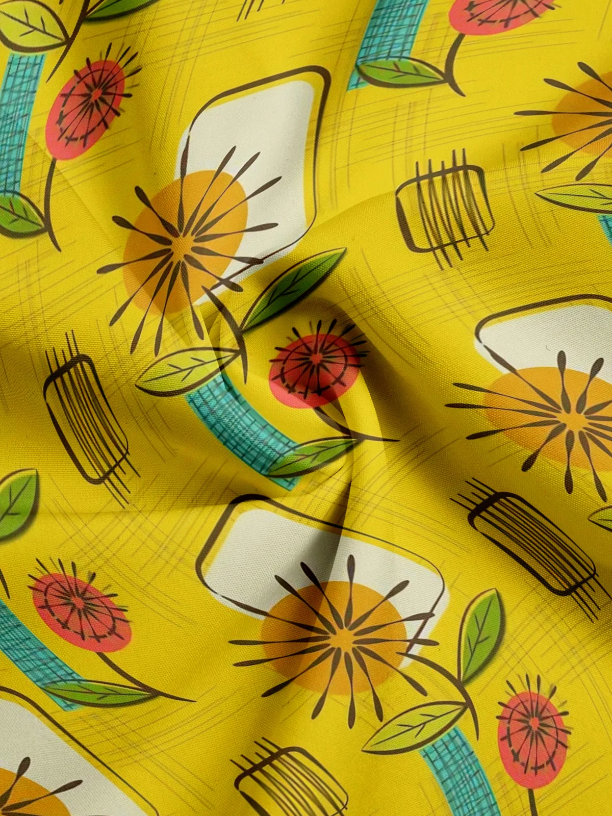Moisture-wicking Geomatric Aloha Shirt