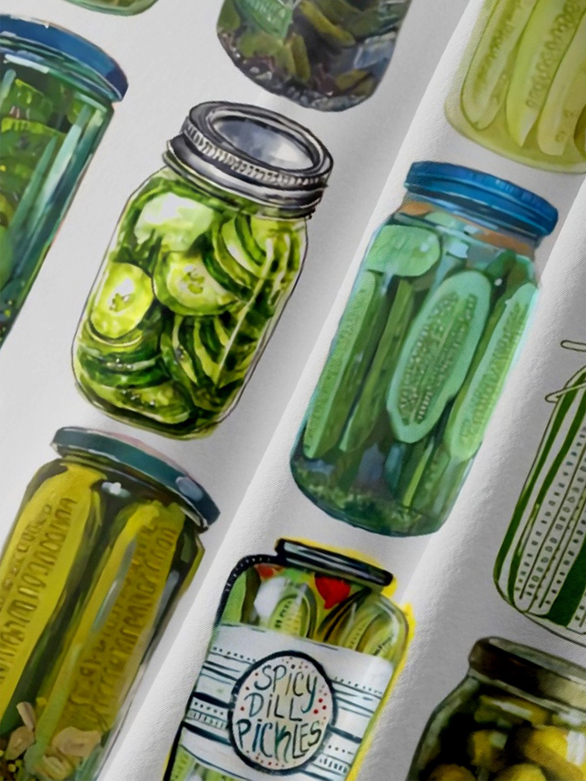 Moisture-wicking Canned Pickles Chest Pocket Casual Shirt