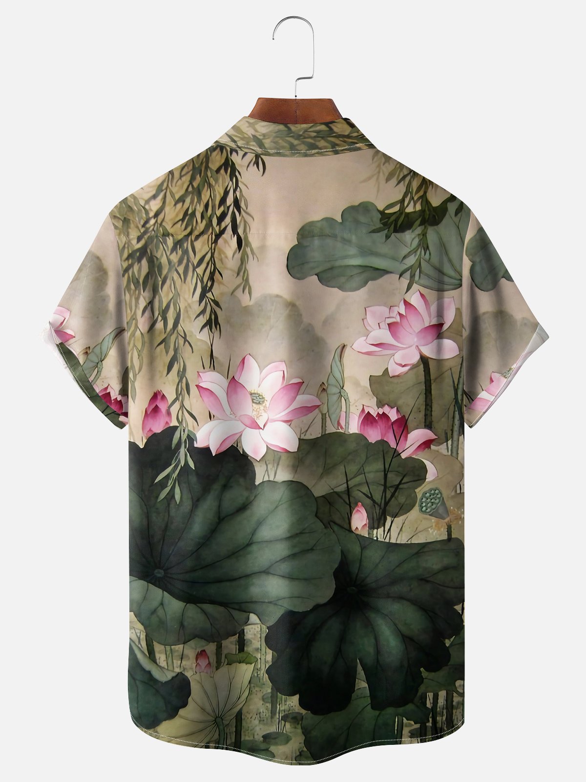 Moisture-wicking Lotas Chest Pocket Hawaiian Shirt