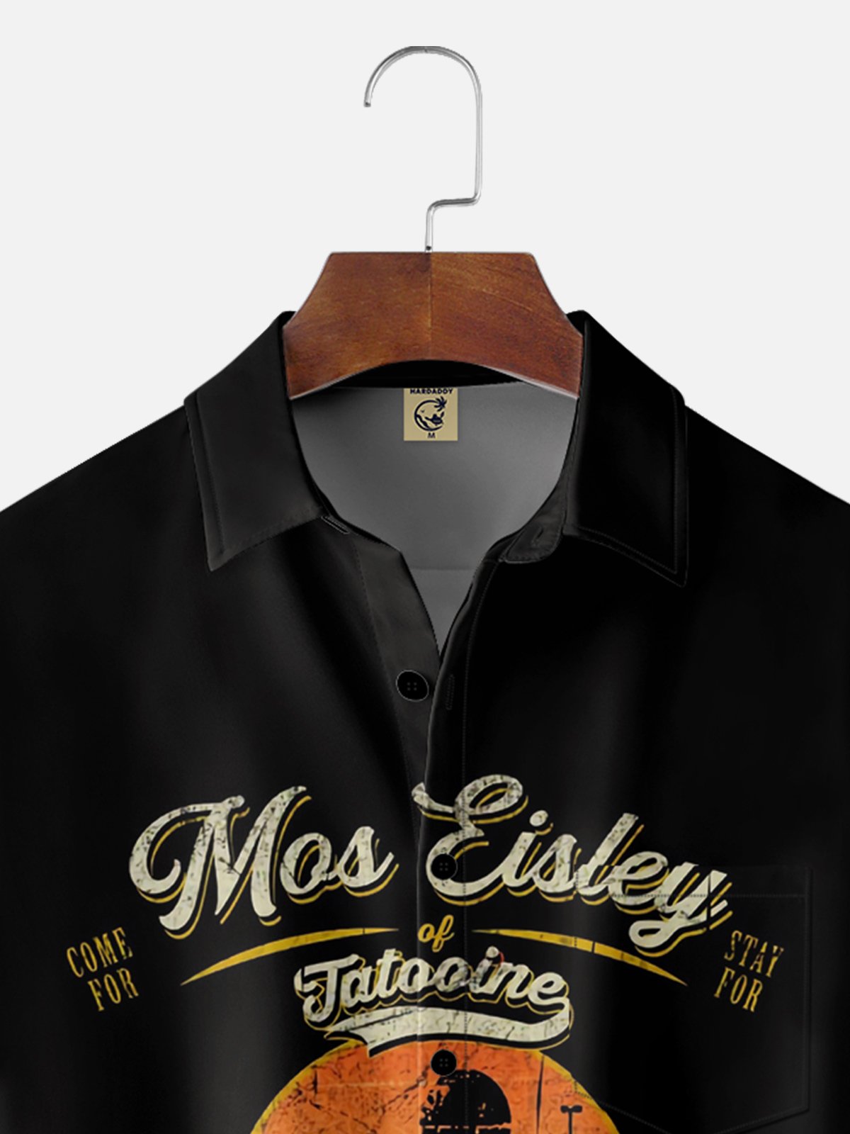 Moisture-wicking Mos Eisley Cantina Tatooine Graphic Geek Chest Pocket Casual Shirt